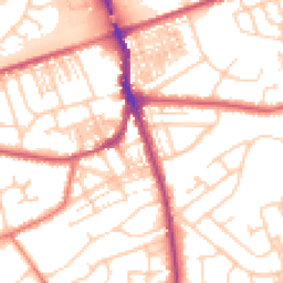 Daytime road noise heatmap for WA4 6LF