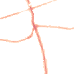 Night-time road noise heatmap for WA4 6LF