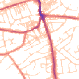Daytime road noise heatmap for WA4 6LR