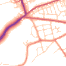 Daytime road noise heatmap for WA4 6NY