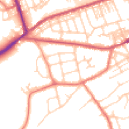 Daytime road noise heatmap for WA4 6PF