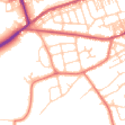 Daytime road noise heatmap for WA4 6PH