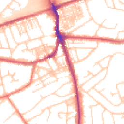 Daytime road noise heatmap for WA4 6PR