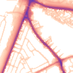 Daytime road noise heatmap for WA4 6QA