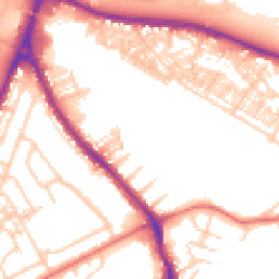 Daytime road noise heatmap for WA4 6QQ