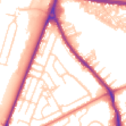 Daytime road noise heatmap for WA4 6QZ