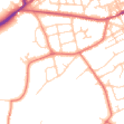 Daytime road noise heatmap for WA4 6SF