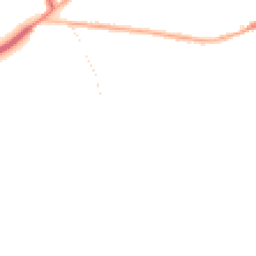 Night-time road noise heatmap for WA4 6SF