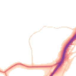 Daytime road noise heatmap for WA4 6SH