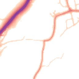 Daytime road noise heatmap for WA4 6SL