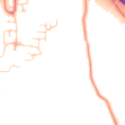 Daytime road noise heatmap for WA4 6SS