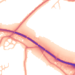 Daytime road noise heatmap for WA4 6SX