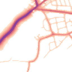 Daytime road noise heatmap for WA4 6SZ