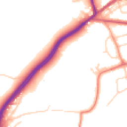 Daytime road noise heatmap for WA4 6TB