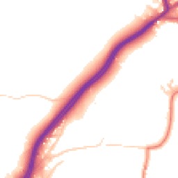 Daytime road noise heatmap for WA4 6TE