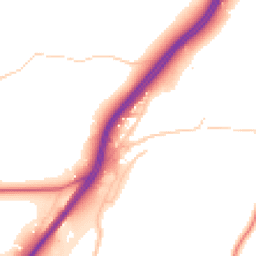 Daytime road noise heatmap for WA4 6TG