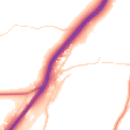 Daytime road noise heatmap for WA4 6TQ