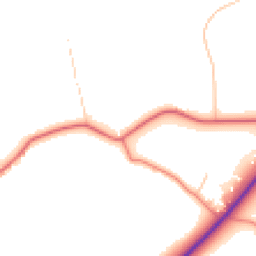 Daytime road noise heatmap for WA4 6TW