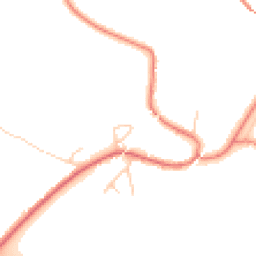 Daytime road noise heatmap for WA4 6UG