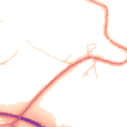 Daytime road noise heatmap for WA4 6UJ