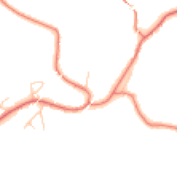 Daytime road noise heatmap for WA4 6UN
