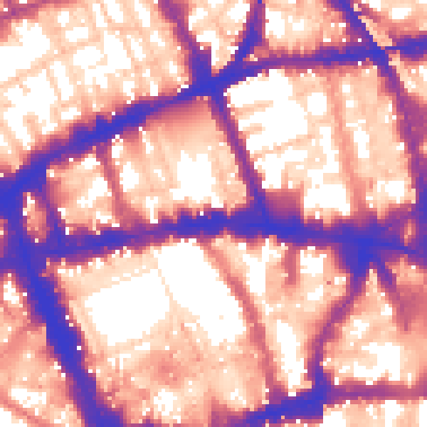 Daytime road noise heatmap for WC1V 6AX