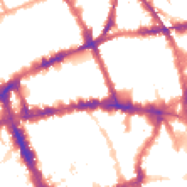Night-time road noise heatmap for WC1V 6AY