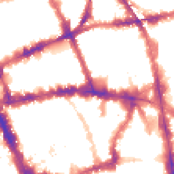 Night-time road noise heatmap for WC1V 6DR