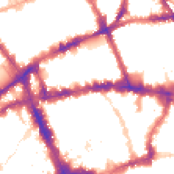 Night-time road noise heatmap for WC1V 6DT