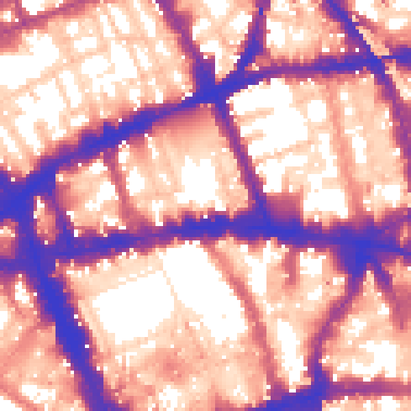 Daytime road noise heatmap for WC1V 6HG