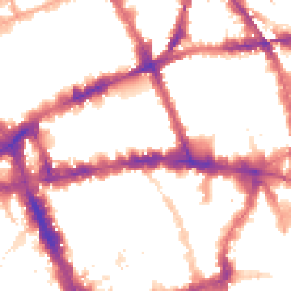 Night-time road noise heatmap for WC1V 6HG