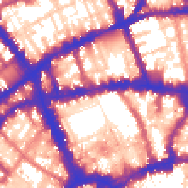 Daytime road noise heatmap for WC1V 7EE