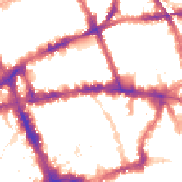 Night-time road noise heatmap for WC1V 7LU