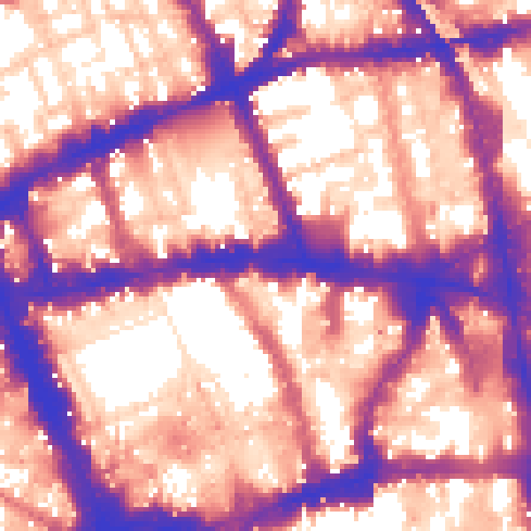 Daytime road noise heatmap for WC1V 7PB