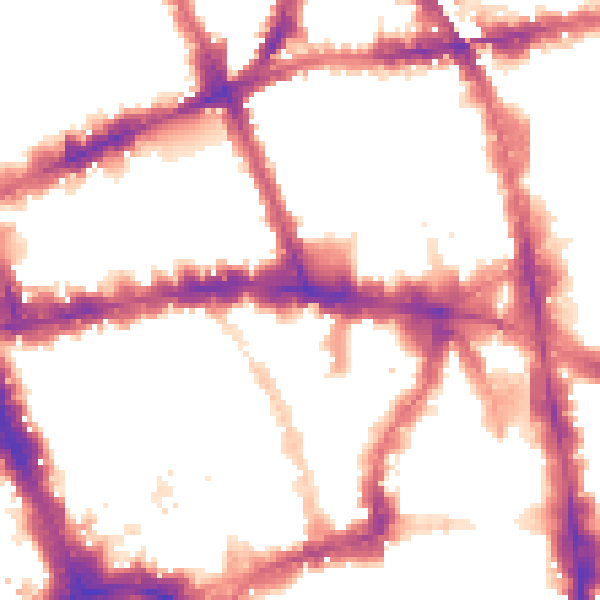Night-time road noise heatmap for WC1V 7PX