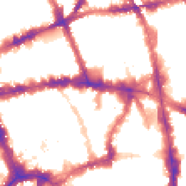 Night-time road noise heatmap for WC1V 7QH