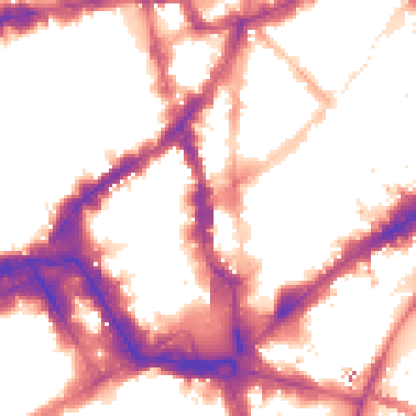 Night-time road noise heatmap for WC2H 0AP