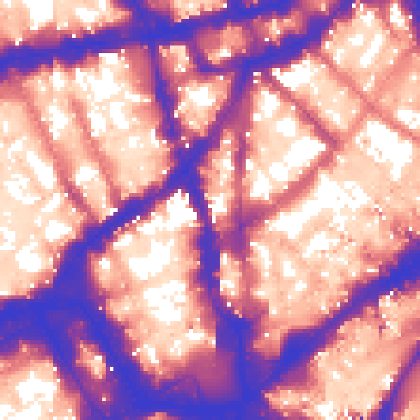 Daytime road noise heatmap for WC2H 0BB