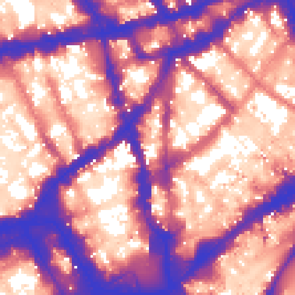 Daytime road noise heatmap for WC2H 0BL