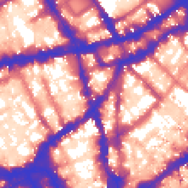 Daytime road noise heatmap for WC2H 0JG