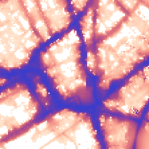 Daytime road noise heatmap for WC2H 7AE