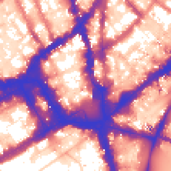 Daytime road noise heatmap for WC2H 7AF