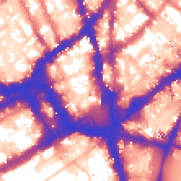 Daytime road noise heatmap for WC2H 7AU