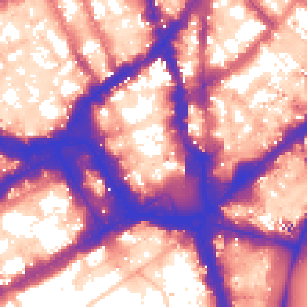 Daytime road noise heatmap for WC2H 7HN