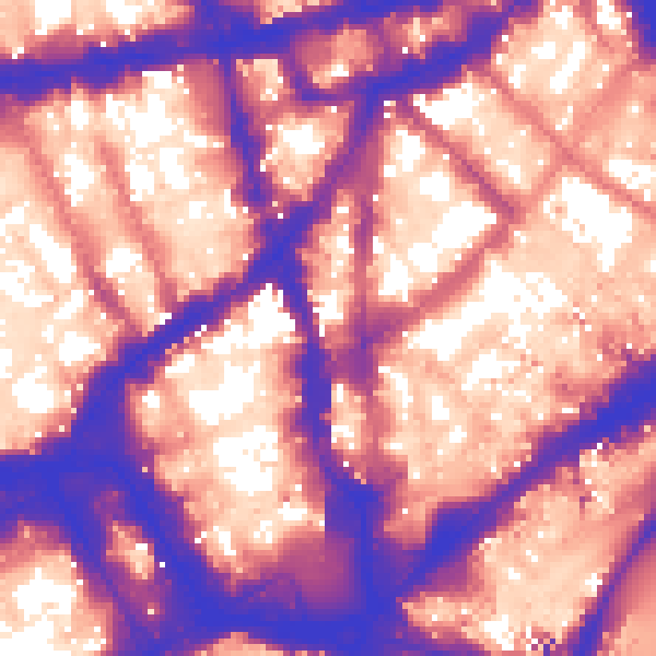 Daytime road noise heatmap for WC2H 7JD