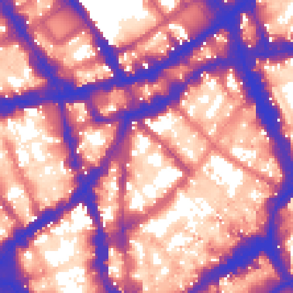 Daytime road noise heatmap for WC2H 9AR