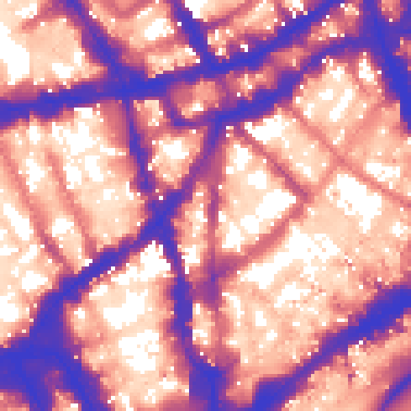 Daytime road noise heatmap for WC2H 9LN