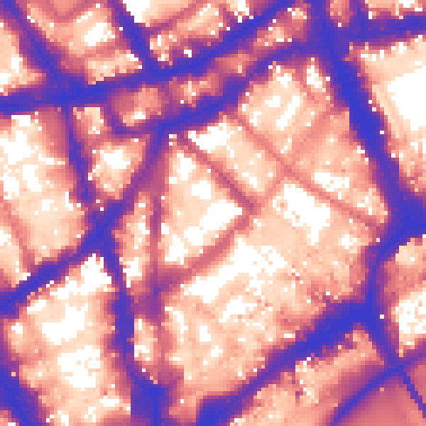 Daytime road noise heatmap for WC2H 9PU