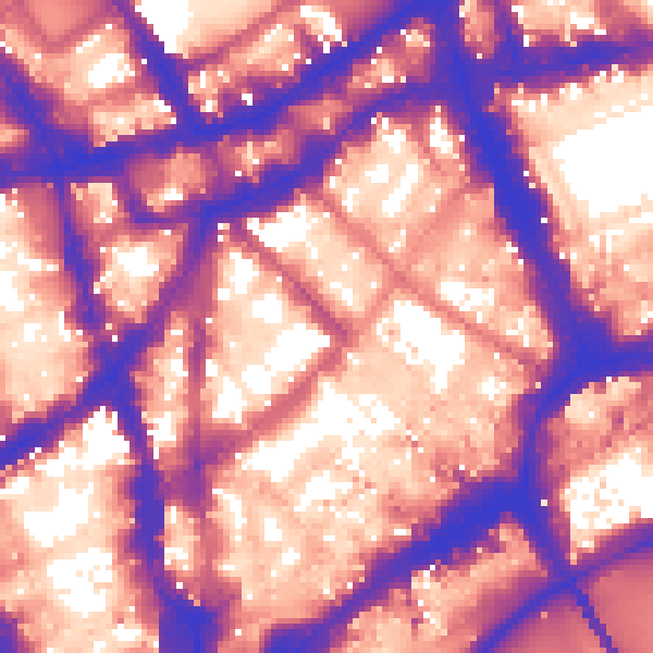 Daytime road noise heatmap for WC2H 9SA