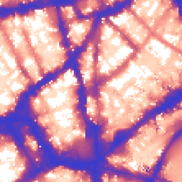 Daytime road noise heatmap for WC2N 4AA